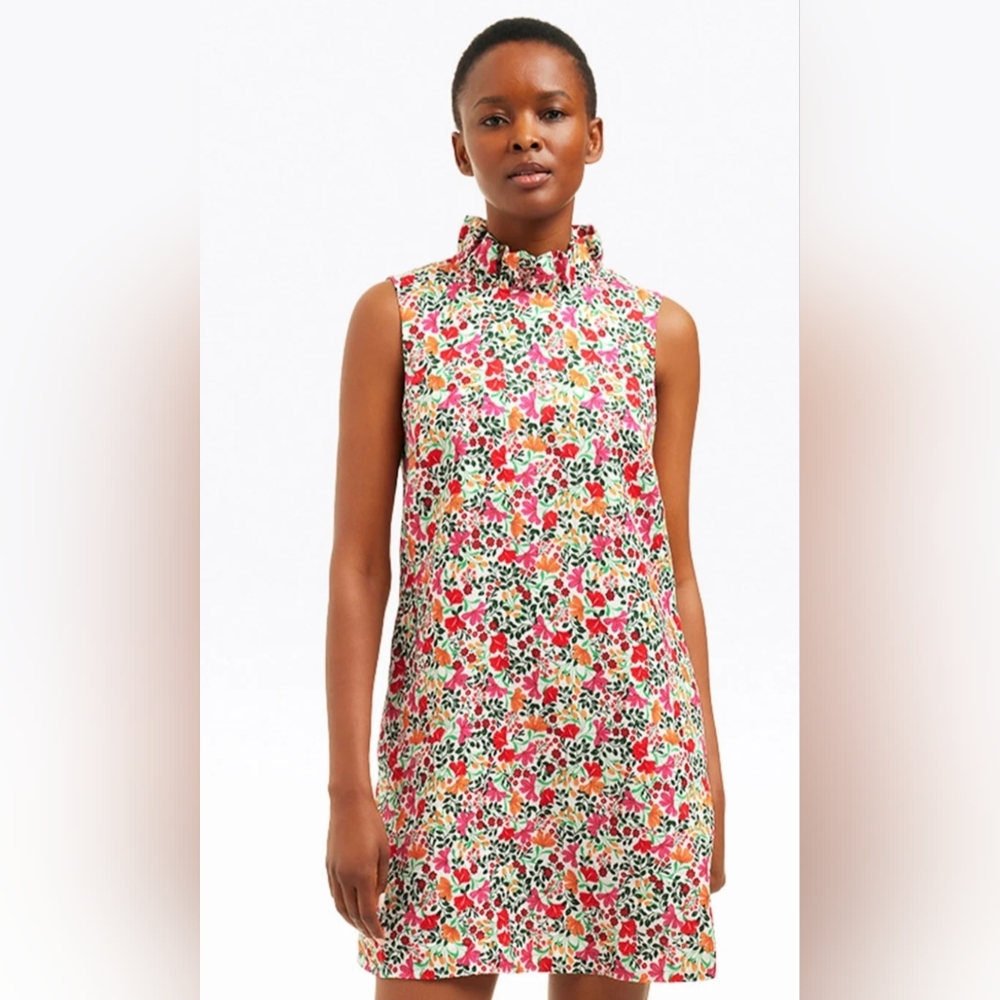 NWT Draper James Sleeveless Lindsay Dress Coneflowers Multicolor Floral XL